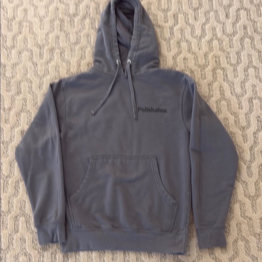 Paliskates Men’s XS Hoodie in Graphite Gray w/black logo.